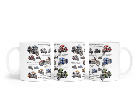 Ceramic Mug - Motorcycling Life Design