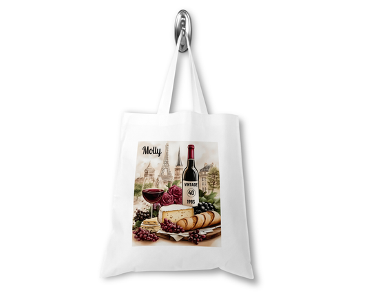 Personalised Tote Shopping Bag - Paris
