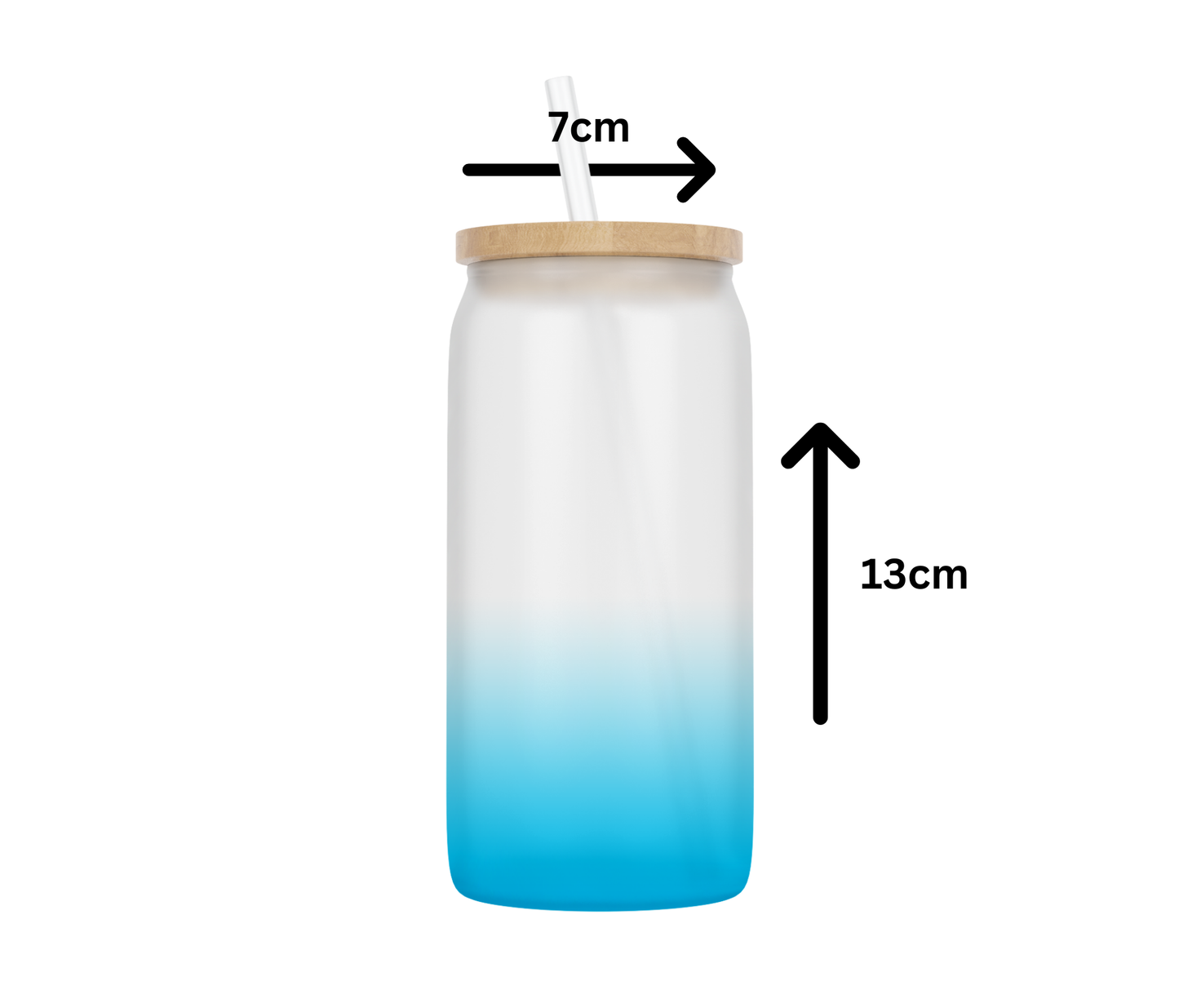 Personalised Ombre Coloured Glass Tumbler - Disaronno Design