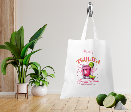 Personalised Tote Shopping Bag - Tequila Design