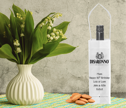 Personalised Bottle Gift Bag - Disaronno Design