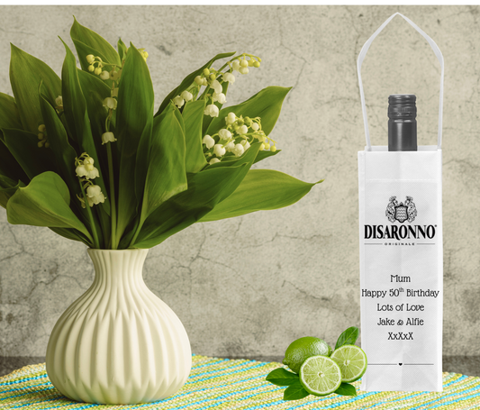 Personalised Bottle Gift Bag - Disaronno Design
