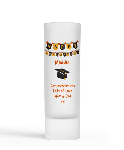Personalised Shot Glass - Graduation