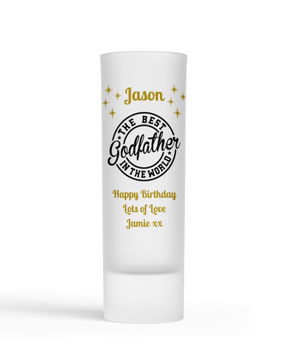 Personalised Shot Glass - Best Godfather