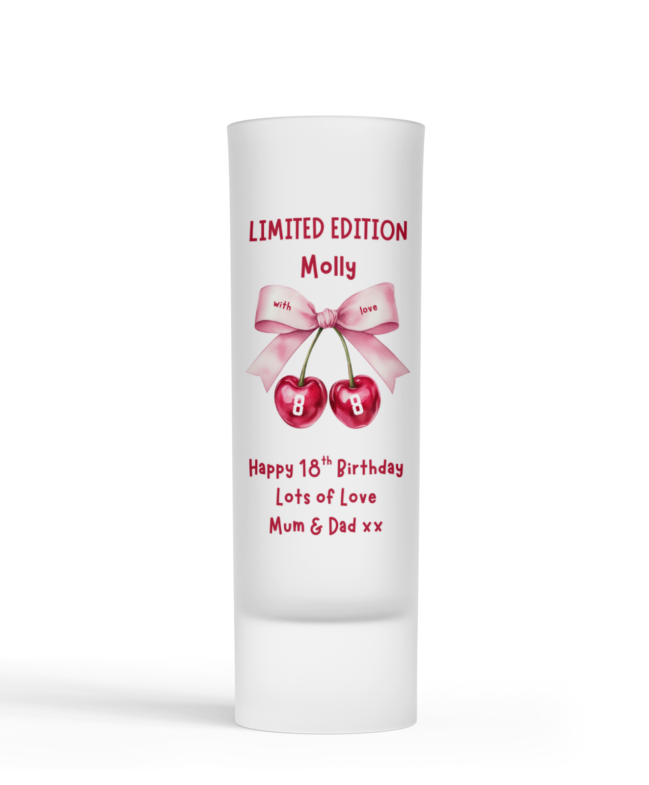 Personalised Shot Glass - Limited Edition Cherry 88