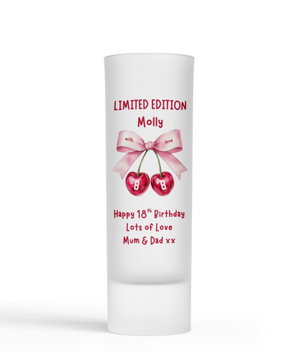 Personalised Shot Glass - Limited Edition Cherry 88