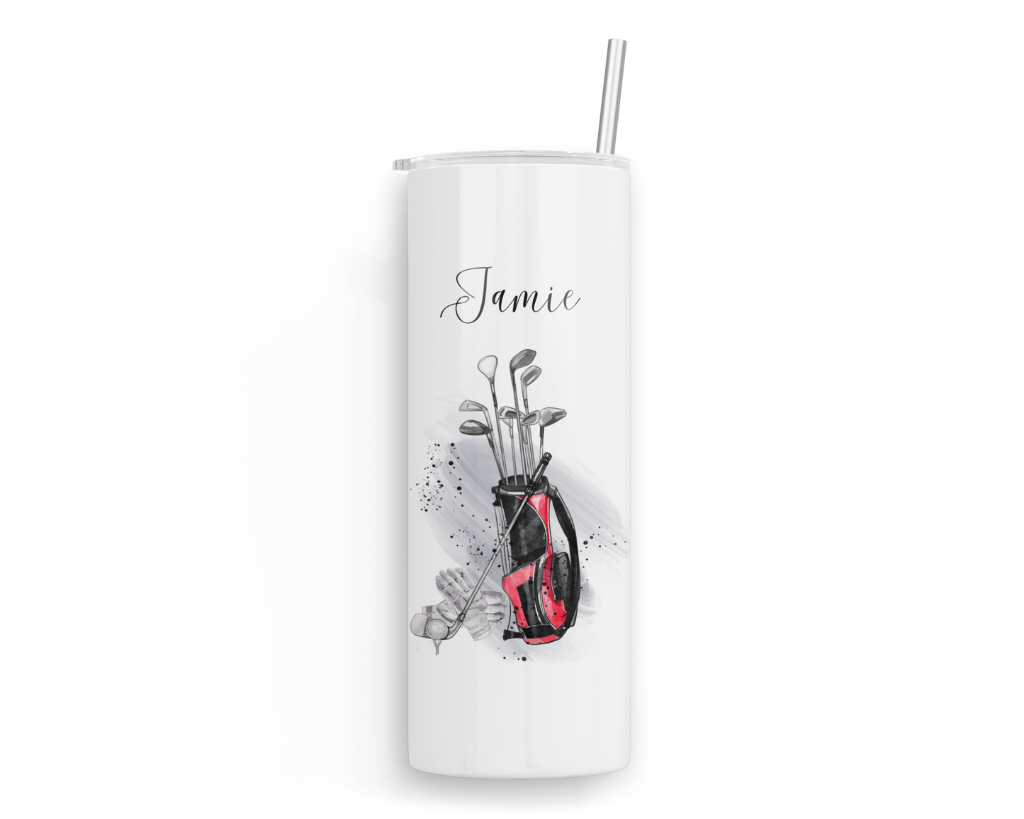 Personalised Insulated Tumbler Travel Sports Bottle - Golf
