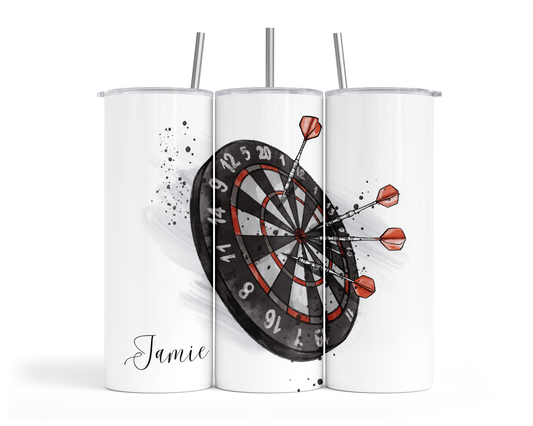 Personalised Insulated Tumbler Travel Sports Bottle - Dartboard