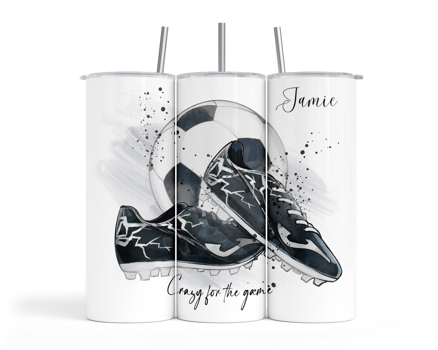 Personalised Insulated Tumbler Travel Sports Bottle - Football Crazy