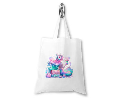 Personalised Tote Shopping Bag - Mermaid Cocktail Design