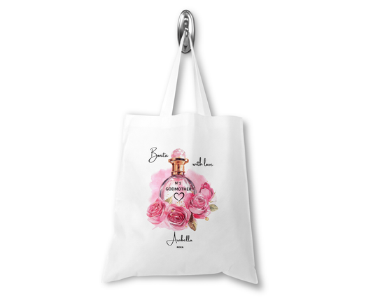Personalised Tote Shopping Bag - Godmother Perfume