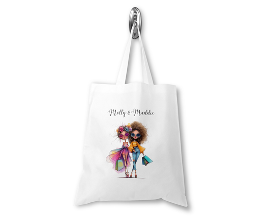 Personalised Tote Shopping Bag - Shopping Pals Design