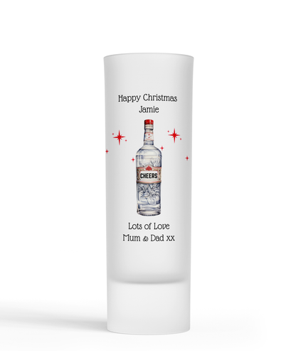 Personalised Shot Glass - Vodka Bottle Design