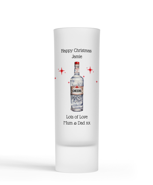 Personalised Shot Glass - Vodka Bottle Design